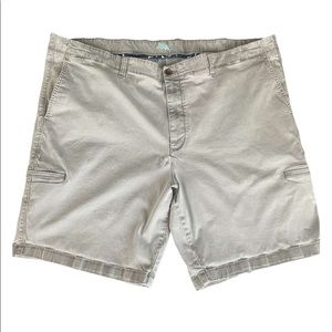 Tommy Bahama Men’s Grey Cargo Shorts Size 48 Regular Cotton Blend